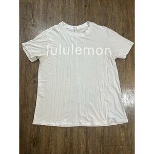 Lululemon All Yours Graphic Tee White Crew Neck Women's Size 6